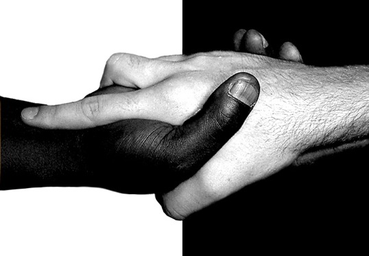 black-white-hands